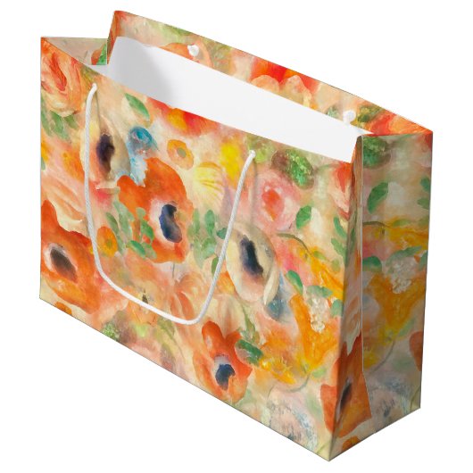 Grand Sac Cadeau Flowers (Devant Angle)