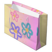 Grand Sac Cadeau Flowery cute Gift bag (Devant Angle)