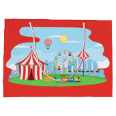 Grand Sac Cadeau Foire du Carnaval cool (Dos)