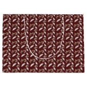 Grand Sac Cadeau Folhas de Outono (Devant)