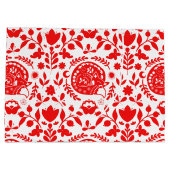 Grand Sac Cadeau Folk Art Sleeping Fox (Dos)