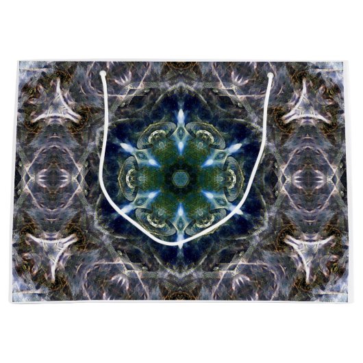 Grand Sac Cadeau Folk Mandala (Devant)
