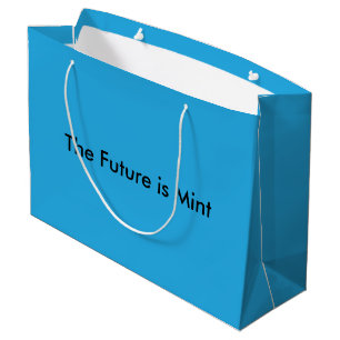 Grand Sac Cadeau Fond bleu ciel plat pour le Web et l'impression