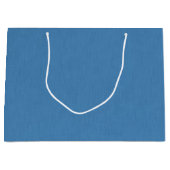 Grand Sac Cadeau Fond texturé bleu simple et calme (Devant)