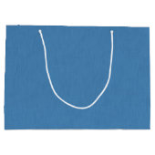 Grand Sac Cadeau Fond texturé bleu simple et calme (Dos)