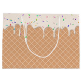 Grand Sac Cadeau fondre la crème glacée de vanille (Dos)