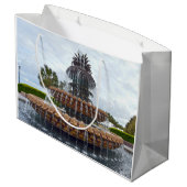 Grand Sac Cadeau Fontaine d'ananas de Charleston, la Caroline du (Dos Angle)
