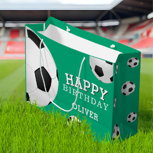 Grand Sac Cadeau Football Football Ball Sports heureux Anniversaire