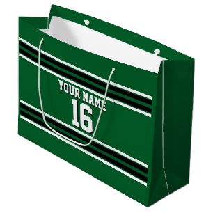 Grand Sac Cadeau Forest Green Black Team Jersey Custom