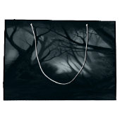 Grand Sac Cadeau Forêt Éffrayante foncée (Dos)