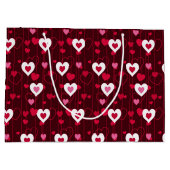 Grand Sac Cadeau Forever Love Red Hearts (Dos)