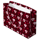 Grand Sac Cadeau Forever Love Red Hearts (Dos Angle)