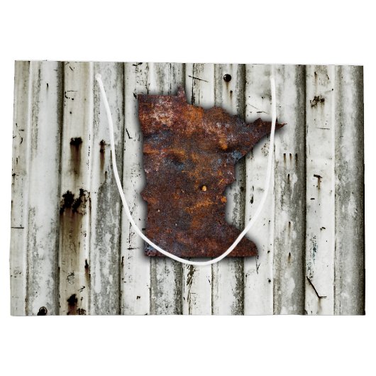 Grand Sac Cadeau Forme rustée du Minnesota (Dos)
