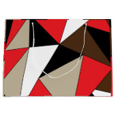 Grand Sac Cadeau Formes géométriques modernes et colorées (Devant)