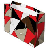 Grand Sac Cadeau Formes géométriques modernes et colorées (Dos Angle)