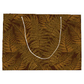 Grand Sac Cadeau Foule automnale sur brun (Dos)