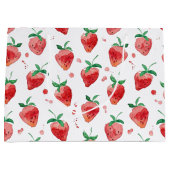 Grand Sac Cadeau Fraise (Devant)