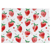 Grand Sac Cadeau Fraise (Dos)