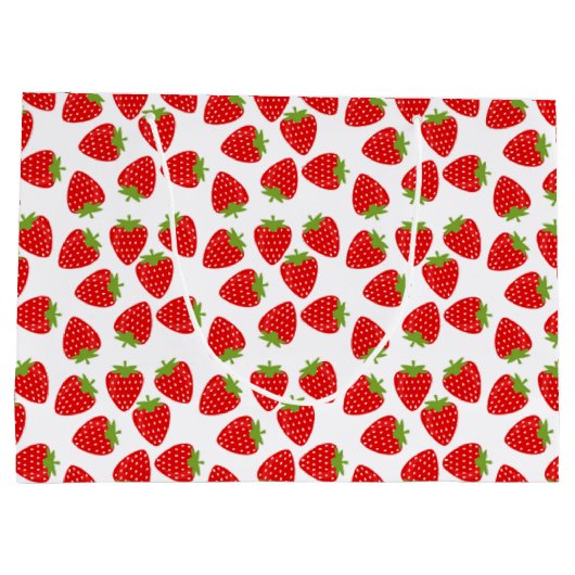 Grand Sac Cadeau Fraise (Dos)