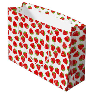 Grand Sac Cadeau Fraise