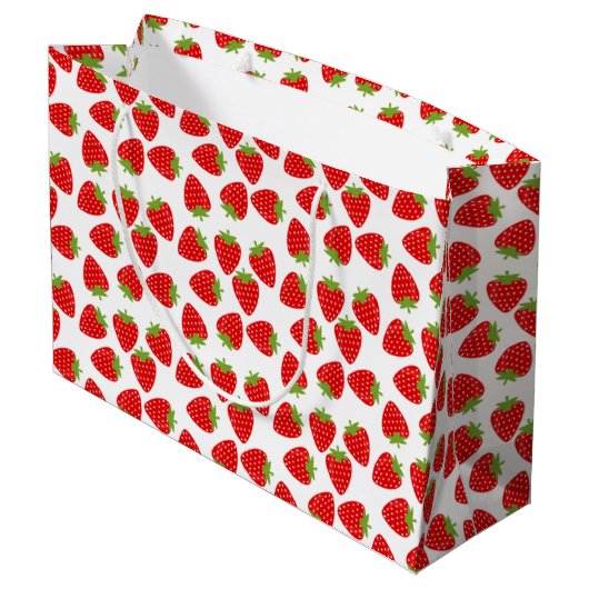 Grand Sac Cadeau Fraise (Dos Angle)