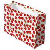 Grand Sac Cadeau Fraise (Devant Angle)