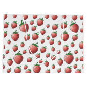 Grand Sac Cadeau Fraise (Dos)