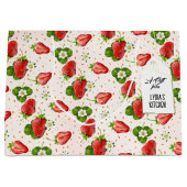 Grand Sac Cadeau Fraise (Devant)