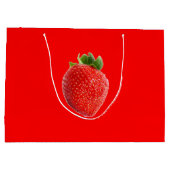 Grand Sac Cadeau Fraise d'été (Dos)