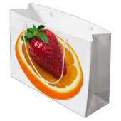 Grand Sac Cadeau Fraise et orange (Dos Angle)