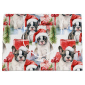 Grand Sac Cadeau Fréchie de Santa Hat Pups (Devant)