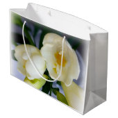 Grand Sac Cadeau freesia jaune blanc (Dos Angle)