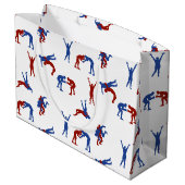 Grand Sac Cadeau Freestyle Greco Motif de lutte romaine (Dos Angle)