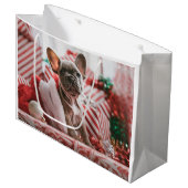 Grand Sac Cadeau French Bulldog (Devant Angle)