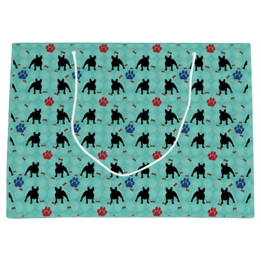 Grand Sac Cadeau Frenchie Shadow (Devant)