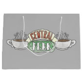 Grand Sac Cadeau FRIENDS™ | Logo Central Perk Watercolor (Devant)