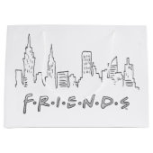 Grand Sac Cadeau FRIENDS™ | Silhouette de New York (Devant)