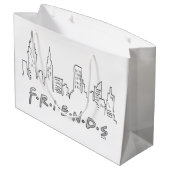 Grand Sac Cadeau FRIENDS™ | Silhouette de New York (Dos Angle)