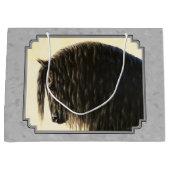 Grand Sac Cadeau Friesian Draft Horse Silver Grey (Devant)