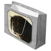 Grand Sac Cadeau Friesian Draft Horse Silver Grey (Devant Angle)