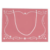 Grand Sac Cadeau Frontière de mariage (Dos)