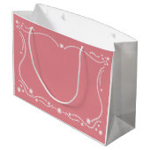 Grand Sac Cadeau Frontière de mariage (Dos Angle)