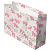 Grand Sac Cadeau Frosted Circus Animal Cookie (Devant Angle)