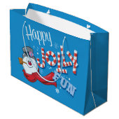 Grand Sac Cadeau Frosty the Snowman™ | Joyeux Jolly Fun (Dos Angle)