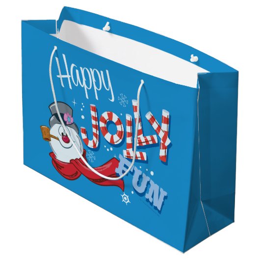 Grand Sac Cadeau Frosty the Snowman™ | Joyeux Jolly Fun (Dos Angle)