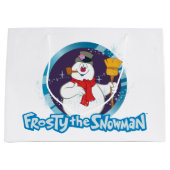 Grand Sac Cadeau Frosty the Snowman™ | Portrait magique Frosty (Devant)