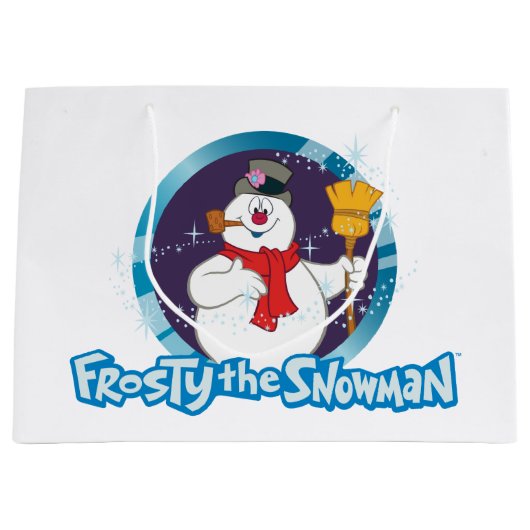Grand Sac Cadeau Frosty the Snowman™ | Portrait magique Frosty (Devant)