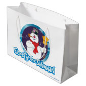 Grand Sac Cadeau Frosty the Snowman™ | Portrait magique Frosty (Dos Angle)