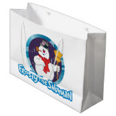 Grand Sac Cadeau Frosty the Snowman™ | Portrait magique Frosty (Devant Angle)