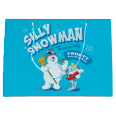 Grand Sac Cadeau Frosty the Snowman™ | "Silly Snowman" (Devant)